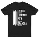 Gift For Grandpa,Dad's Hobby,Afro Dad,Gift For Men,Independence Day,Happy,Top Market - The Original Legend Legend Husband Daddy Grandpa - Personalized T Shirt