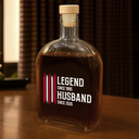 Gift For Grandpa,Dad's Hobby,Afro Dad,Gift For Men,Independence Day,Happy,Top Market - The Original Legend Legend Husband Daddy Grandpa - Personalized Whiskey Bottle