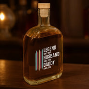 Gift For Grandpa,Dad's Hobby,Afro Dad,Gift For Men,Independence Day,Happy,Top Market - The Original Legend Legend Husband Daddy Grandpa - Personalized Whiskey Bottle