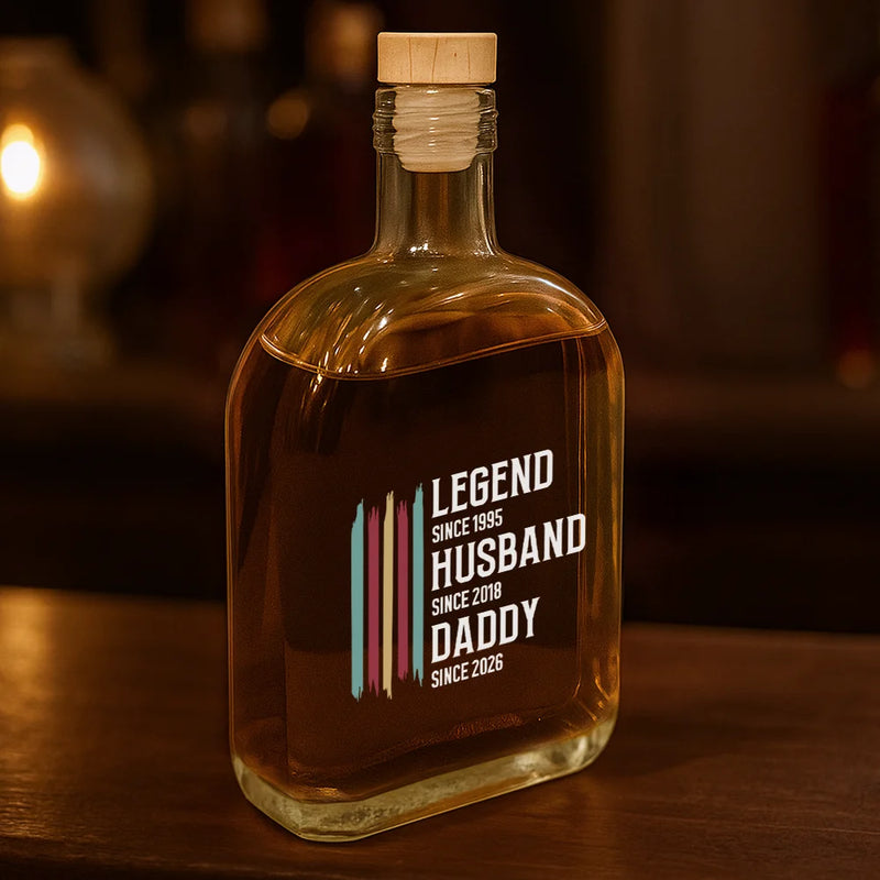 Gift For Grandpa,Dad's Hobby,Afro Dad,Gift For Men,Independence Day,Happy,Top Market - The Original Legend Legend Husband Daddy Grandpa - Personalized Whiskey Bottle