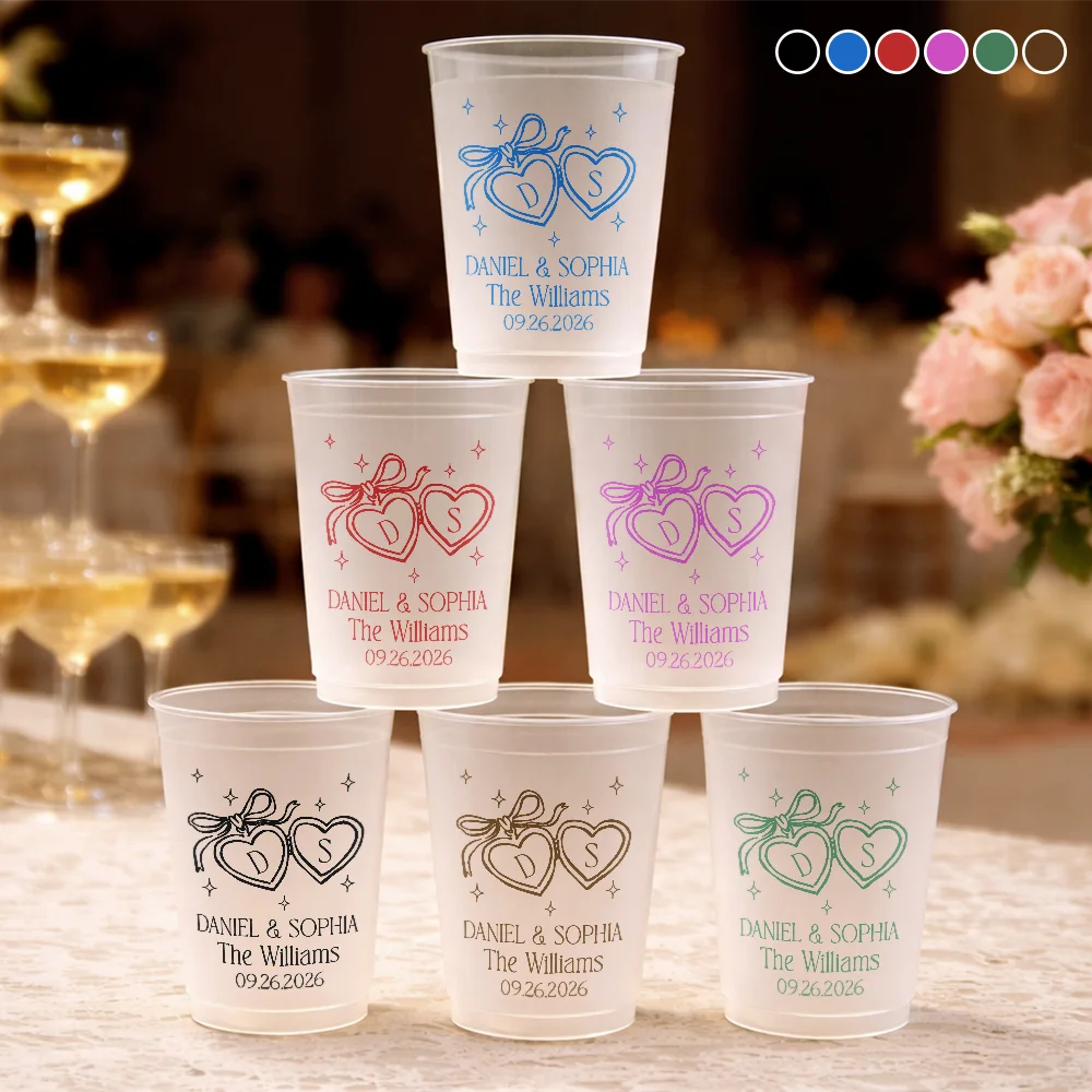 Married Couple, Romantic, Gift For Couples, Wedding, Icon - The Perfect Match - Personalized Frosted Cups