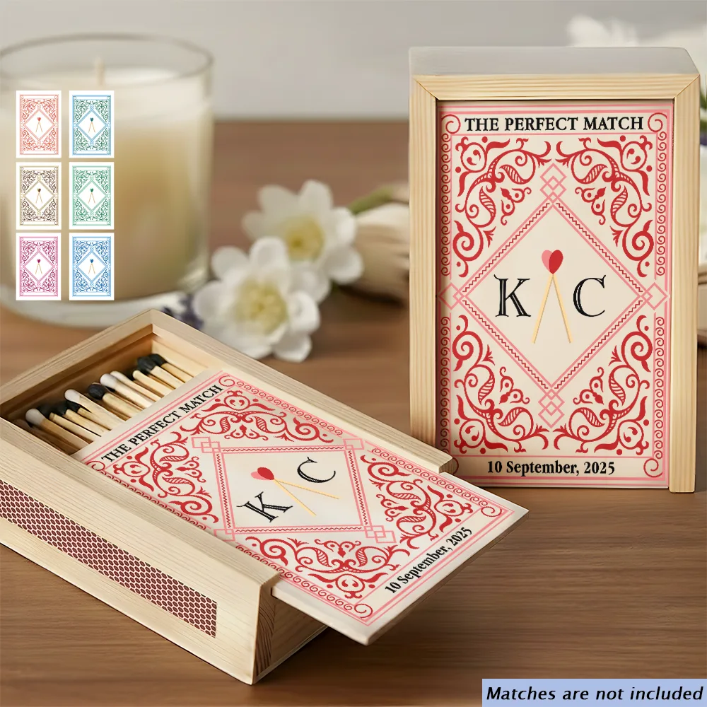 The Perfect Match - Personalized Wooden Matchbox