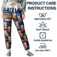 Christmas,Custom Photo,Family,Cut-Face Photo,Happy - Custom Photo The Cookie Crew Family - Personalized Pajama Pants