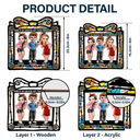 Gift For Bestie,Gift For Sisters,Gift For Brothers,Cousin,Gift For Sibling,Happy - There Is No Greater Gift Than Friendship - Personalized Window Hanging Suncatcher Ornament