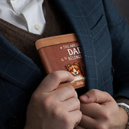 This Awesome Dog Dad Belongs To - Personalized Leather Wallet