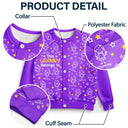 Gift For Grandparents,Gift For Grandpa,Gift For Grandma,Gift For Mother,Gift For Father,Happy,Christmas,Stick Figure - This Grandma Mom Belongs To Kids Pet - Personalized Cardigan