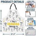 Gift For Grandpa,Gift For Grandma,Gift For Grandparents,Gift For Mother,Gift For Father,Christmas,Happy - This Grandpa Dad Belongs To Kids Pet - Personalized Apron