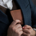 Gift For Grandpa, Gift For Father, Happy, ift For Men, Stick Figure - This Grandpa Dad Belongs To Kids Pet - Personalized Engraved Leather Wallet