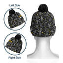 Gift For Grandparents,Gift For Grandpa,Gift For Grandma,Gift For Mother,Gift For Father,Happy,Christmas,Stick Figure - This Grandpa Grandma Belongs To Kids Pet - Personalized Bobble Beanie Hat