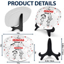 Gift For Grandpa,Gift For Grandma,Gift For Grandparents,Gift For Mother,Gift For Father,Christmas,Happy - This Grandpa Grandma Belongs To Kids Pet - Personalized Plate