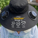 Gift For Grandpa,Gift For Grandma,Gardening,Happy - This Grandpa Grandma Belongs To Kids Pet - Personalized Solar Fan Hat