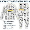 Gift For Grandparents,Gift For Grandpa,Gift For Grandma,Gift For Mother,Gift For Father,Happy,Christmas - This Grandpa Grandma Belongs To Kids Pet - Personalized Unisex Pajamas Set