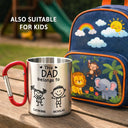 Happy,Gift For Grandpa,Gift For Grandma,Gift For Grandparents - This Grandpa Grandpa Belongs To Stick Figures - Personalized Carabiner Mug