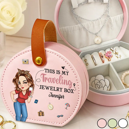 This Is My Traveling Jewelry Box - Personalized Jewelry Box With Handle