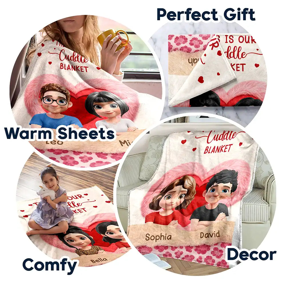 Gift For Couples,Gift For Wife,Gift For Husband,Gift For Boyfriend,Gift For Girlfriend,LGBT,Love - This Is Our Cuddle Blanket Faux Fur Effect - Personalized Fleece Blanket, Sherpa Blanket