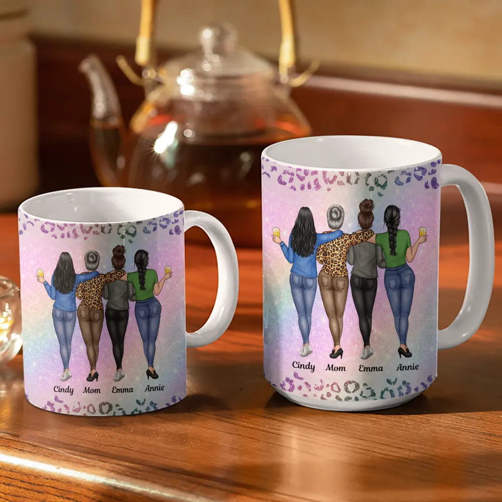 Dad, Daughters,Gift For Daughter,Funny - To My Badass Daughter - Personalized White Edge-to-Edge Mug