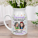 Mom - Daughters (Adult),Gift For Daughter,Love - To My Daughter Granddaughter - Personalized Ceramic Flower Vase