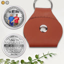 Gift For Son,Gift For Grandkids,Vector,Inspirational - To My Son Grandson Just Do Your Best - Personalized Leather Pocket Hug