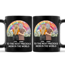 Gift For Mother,Mom - Daughters (Adult),Happy - To The Most Precious Mom In The World - Personalized Black Mug