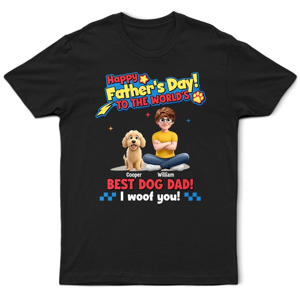 Pet Mom,Pet Dad,Happy - To The World Best Dog Mom I Woof You Pet Lover - Personalized T Shirt