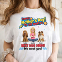 Pet Mom,Pet Dad,Happy - To The World Best Dog Mom I Woof You Pet Lover - Personalized T Shirt