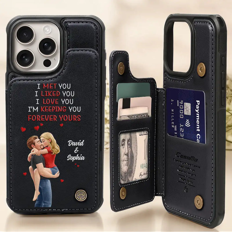 Gift For Couples,Gift For Husband,Gift For Wife,Gift For Girlfriend,LGBT,Love - Together And Forever Yours - Personalized Leather Flip Wallet Phone Case