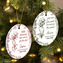 Gift For Children,Christmas,Proud,Graduation,Gift For Daughter,Icon - Toile Birth Month Flower Congrats Grad - Personalized Circle Ceramic Ornament