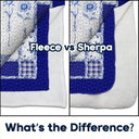 Gift For Women,Gift For Bestie,Old Best friends,Love - Toile De Jouy Birth Month Flower Grow An Old Friend - Personalized Fleece Blanket, Sherpa Blanket