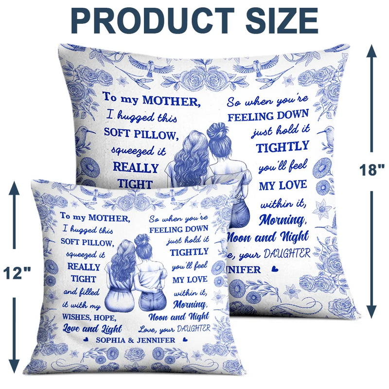Gift For Women,Gift For Aunt,Gift For Mother,Gift For Daughter,Gift For Sisters,Gift For Sibling,Gift For Bestie,Love - Toile De Jouy Wishes Hope Love And Light - Personalized Pillow
