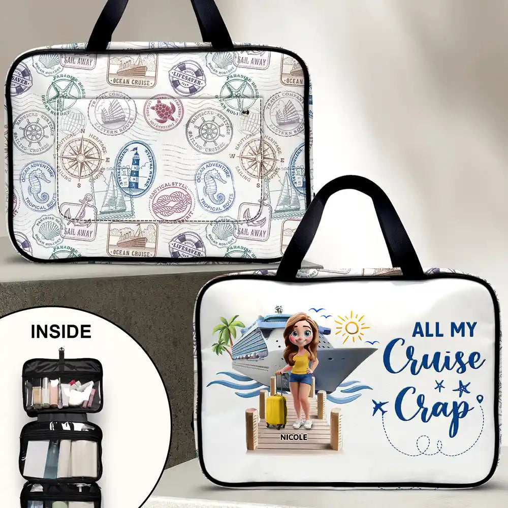 Travel All My Cruise Crap - Personalized Toiletry Bag