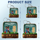 Gift For Couples,Old Couples,Gift For Yourself,Travel - Travel Bucket List - Personalized Acrylic Keychain