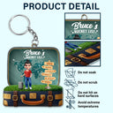 Gift For Couples,Old Couples,Gift For Yourself,Travel - Travel Bucket List - Personalized Acrylic Keychain