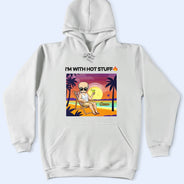 Gift For Couples,Gift For Husband,Gift For Wife,Gift For Girlfriend,Gift For Boyfriend,Gift For Women,Gift For Men,Summer,Love,Happy,Beach - Tropical Hot Stuff Couple - Personalized T Shirt