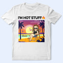 Gift For Couples,Gift For Husband,Gift For Wife,Gift For Girlfriend,Gift For Boyfriend,Gift For Women,Gift For Men,Summer,Love,Happy,Beach - Tropical Hot Stuff Couple - Personalized T Shirt
