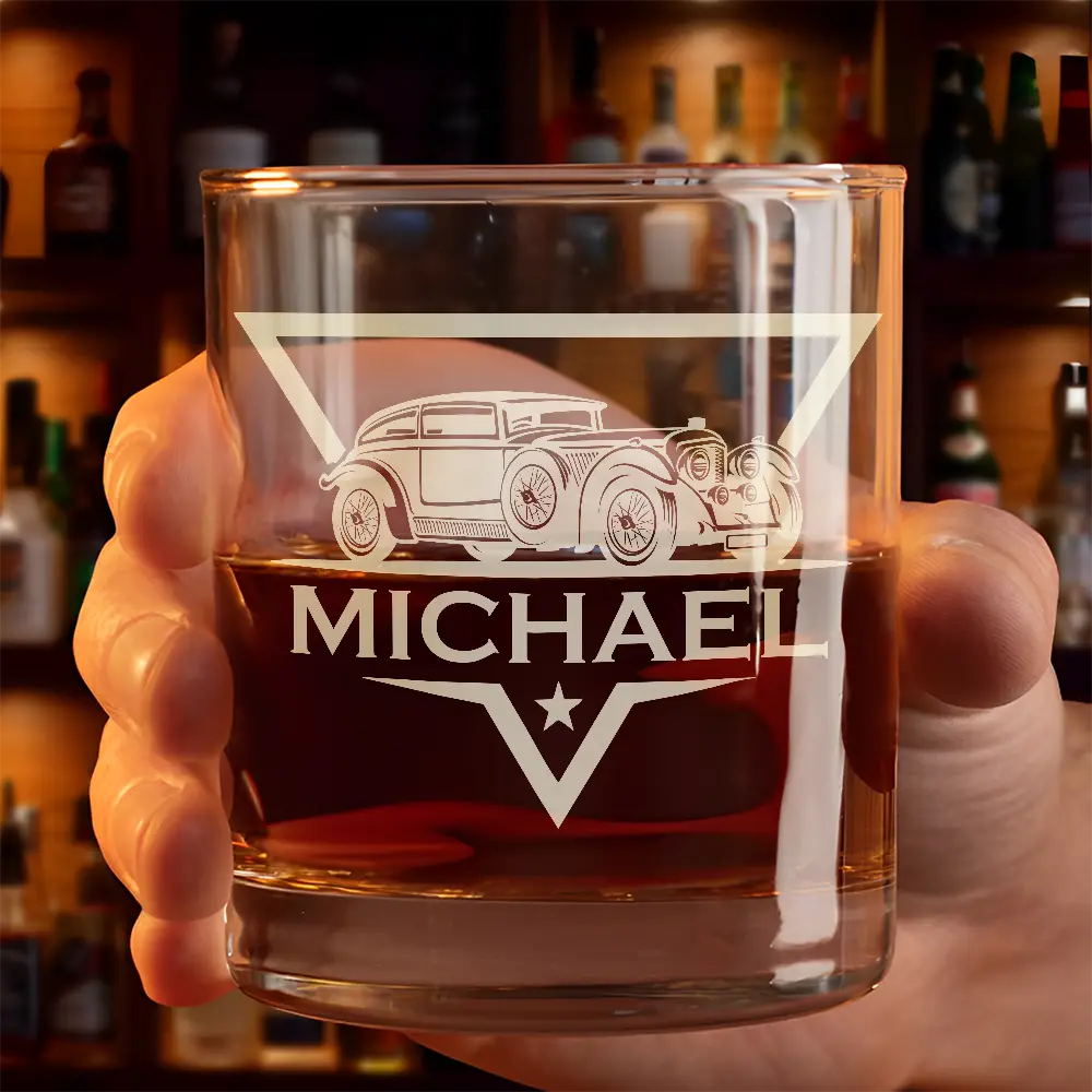 Gift For Husband,Gift For Wife,Gift For Boyfriend,Gift For Girlfriend,Funny - Turns Out I Like You A Lot - Personalized Engraved Whiskey Glass