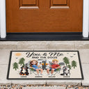Camping You & Me And The Dogs 3D Effect - Personalized Doormat