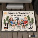 Home Is Where We Park It - Personalized Doormat