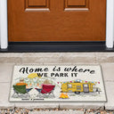 Home Is Where We Park It - Gift For Camping Lovers - Personalized Custom Doormat
