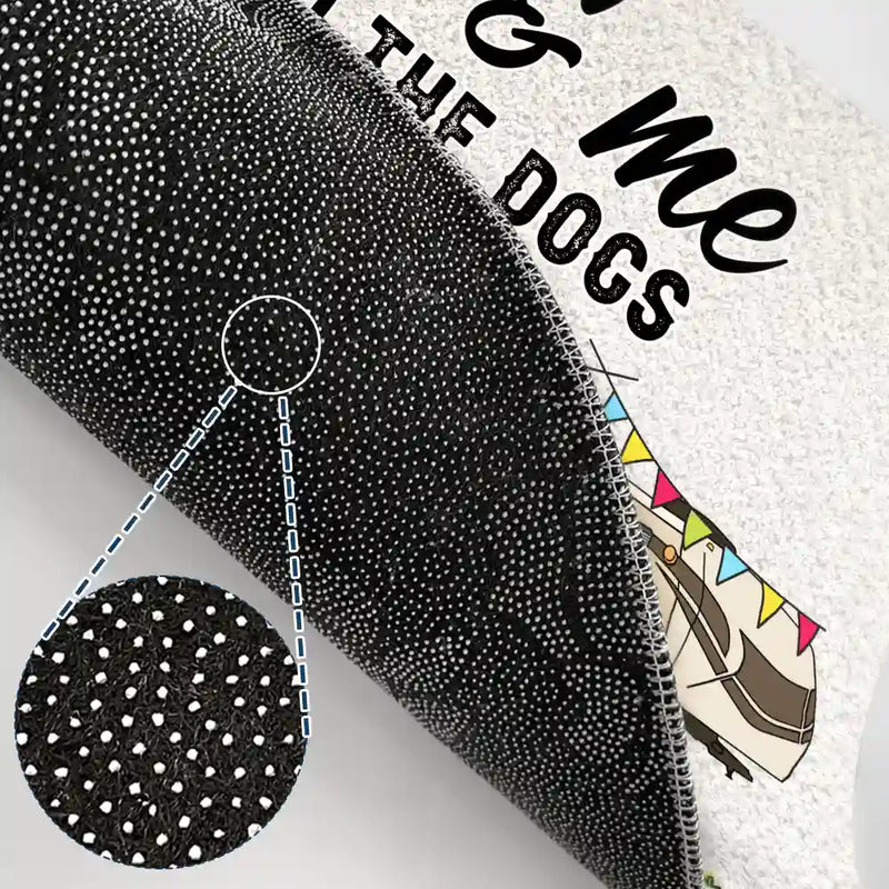 Home Is Where We Park It You And Me And The Dogs - Gift For Camping Lovers - Personalized Doormat