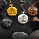 Custom Photo Pencil Drawing Best Dad Grandpa Ever - Personalized Pocket Watch