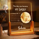 Custom Photo Calendar The Day You Became My Mommy - Personalized Night Light
