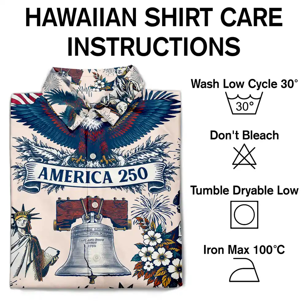 Independence Day,America 250th,Gift For Yourself,Gift For Women,Gift For Men,Proud - USA 250 Anniversary Eagle 1776 2026 - Personalized Hawaiian Shirt