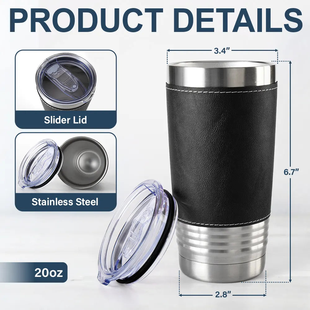 Gift For Couples,Top Market,Romantic,Vector - Vintage Animate Couple Annoying Each Other Since Year - Personalized Leather Tumbler