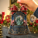 America 250th, Independence Day, Top Market, Family, Proud, Custom Text - United States 250th Anniversary - Personalized Custom Shaped Acrylic Ornament