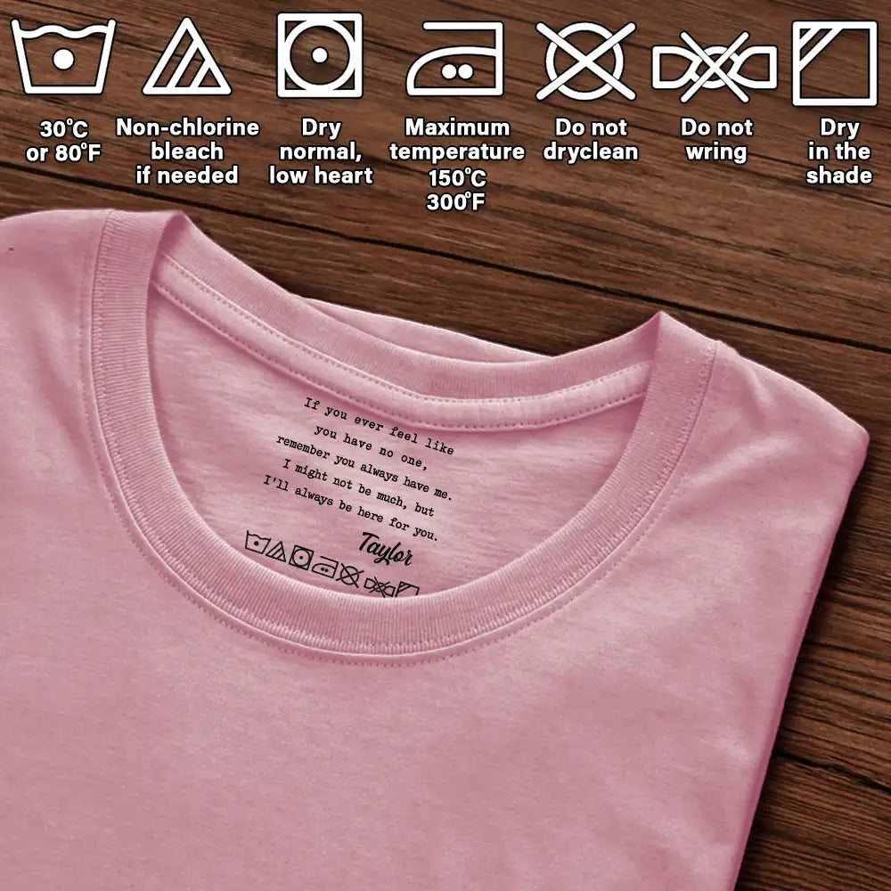 Gift For Daughter,Gift For Mother,Gift For Bestie,Love - Mom Daughter Remember I Always Be Here For You Emotional Support - Personalized T Shirt