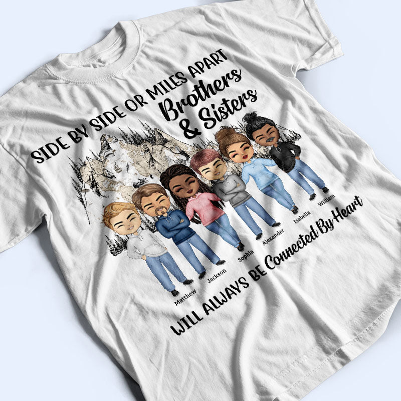 Connected By Heart Hoodie Friends - BFF Bestie Gift - Personalized Custom Hoodie