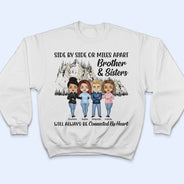 Connected By Heart Hoodie Friends - BFF Bestie Gift - Personalized Custom Hoodie