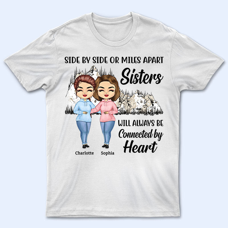Connected By Heart Hoodie Friends - BFF Bestie Gift - Personalized Custom Hoodie