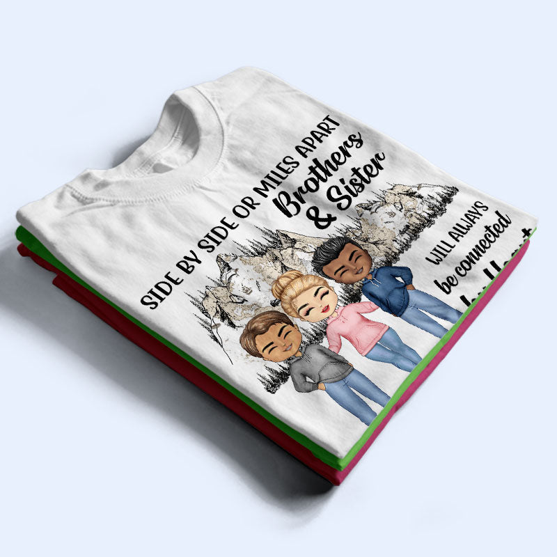 Connected By Heart Hoodie Friends - BFF Bestie Gift - Personalized Custom Hoodie