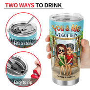 Annoying Each Other Beach Swing - Gift For Couple - Personalized Custom Tumbler